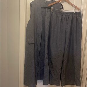 SHEIN Curve Gray Textured Fabric